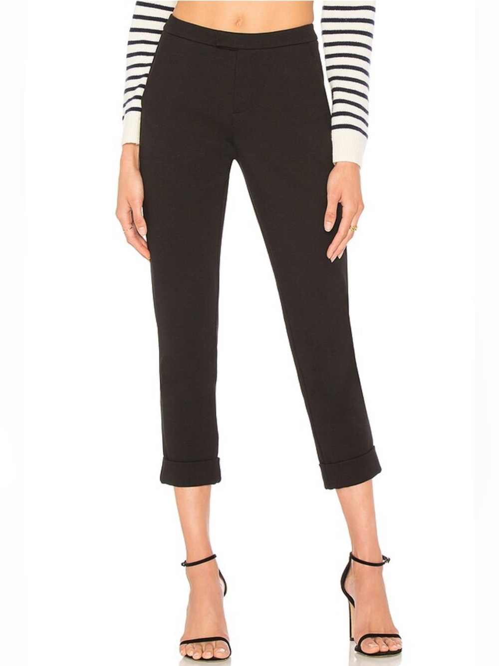 Joie Pants 8 Tailored Trousers Black